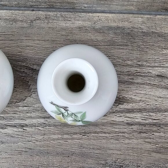 Bing & Grondahl B&G Copenhagen Vintage Porcelain Floral Vase Set of Two - Picture 6 of 9